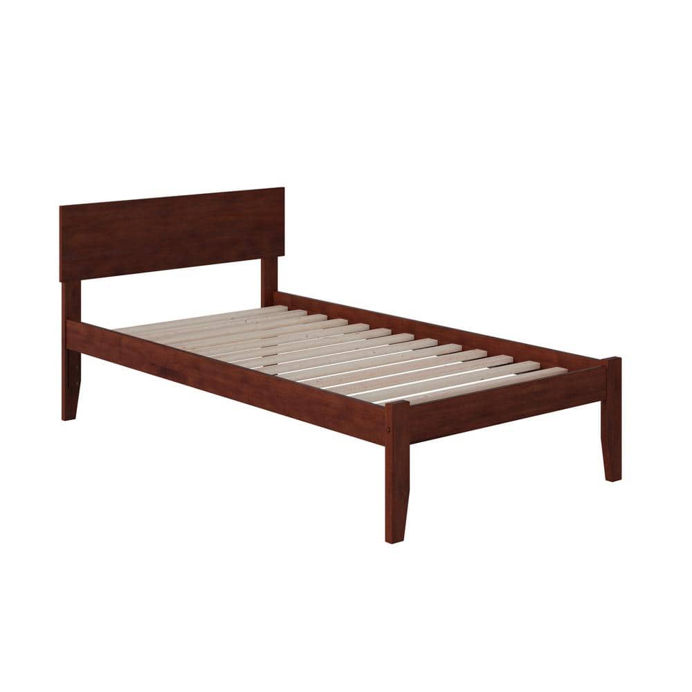 Orlando Twin XL Platform Bed with Integrated USB, Rubberwood