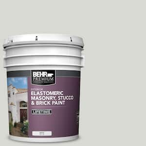 BEHR PREMIUM 5 gal. #N200-2 Doeskin Gray Elastomeric Masonry, Stucco and  Brick Exterior Paint 06805 - The Home Depot