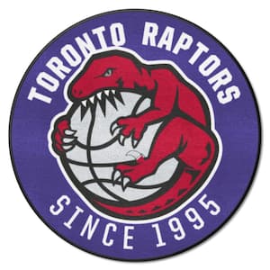 NBA Retro Toronto Raptors Purple 2 ft. Roundel Area Rug