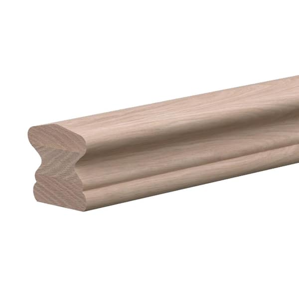 Stair Parts 6510 8 ft. Unfinished White Oak Bending Handrail