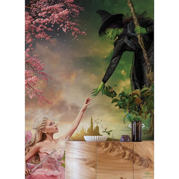 RoomMates 20.5-in W x 0.03-in H Wicked Elphaba and Glinda Peel and Stick Wall Mural