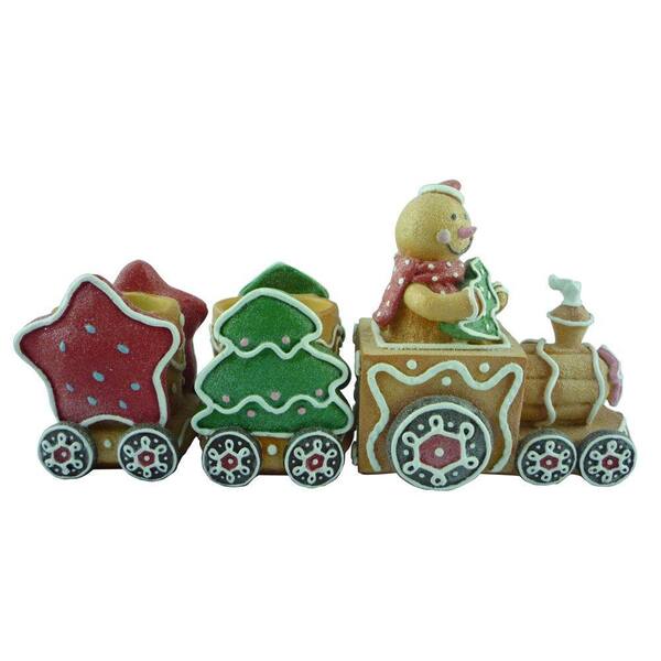 Unbranded 5.25 in. Gingerbread Train Tabletop Decoration