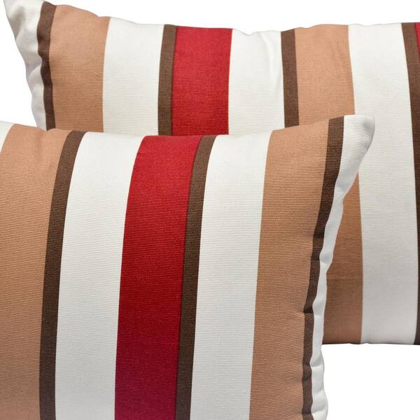 Red and best sale cream pillows