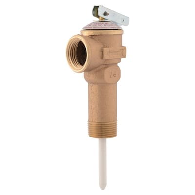 3/4 in. Bronze NCLX-5LX Temperature and Pressure Relief Valve with 2-1/2 in. Shank MNPT Inlet FNPT Outlet