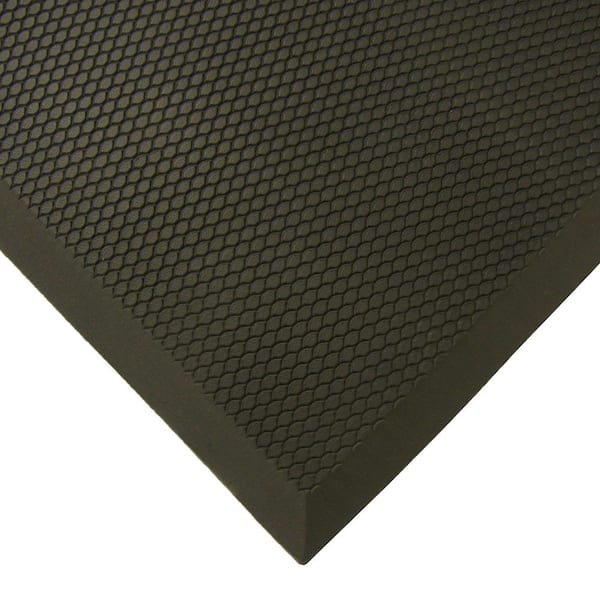 3'x5' Rectangle Solid Rubber Floor Mat Black - Genuine Joe : Target