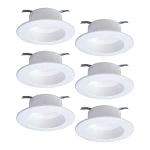 4 in. 2700K-5000K Tunable Smart Integrated LED White Recessed Light Ceiling Trim Selectable Lumens (6-Pack)