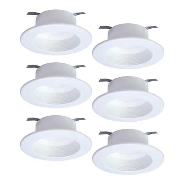 HALO RL 4 in. White Tunable Bluetooth Smart Integrated LED Recessed Ceiling Light Trim CCT (2700K-5000K) (6-Pack)