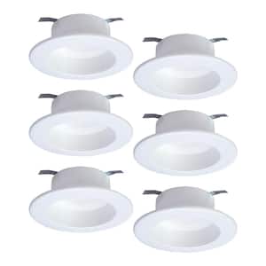 RL 4 in. White Tunable Bluetooth Smart Integrated LED Recessed Ceiling Light Trim CCT (2700K-5000K) (6-Pack)