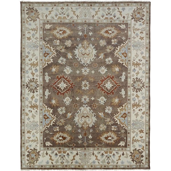 Umbria Brown/Ivory 10 ft. x 14 ft. Area Rug