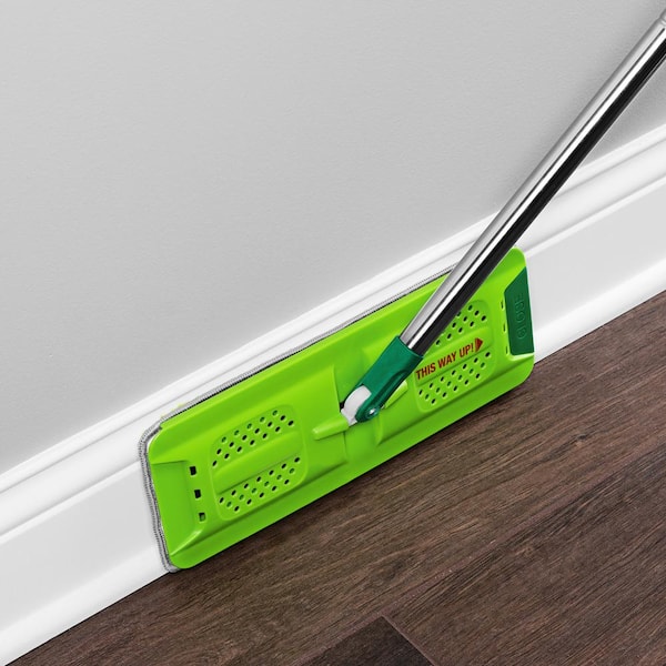 Libman - Rinse 'N Wring Microfiber Flat Mop and Bucket System with Extra Refill Pad