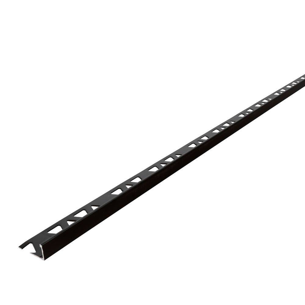 Matte Black 1.13 in. W x 96 in. L Aluminum 1/2 in. Tile Edge Trim price history on PriceWatchPro
