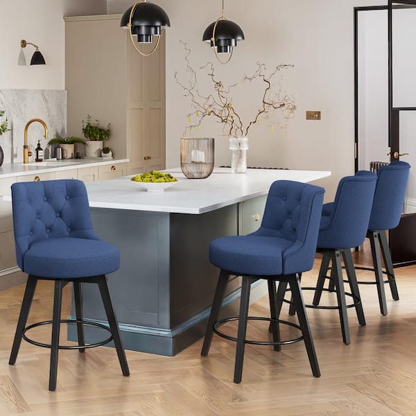 Navy counter best sale height stools