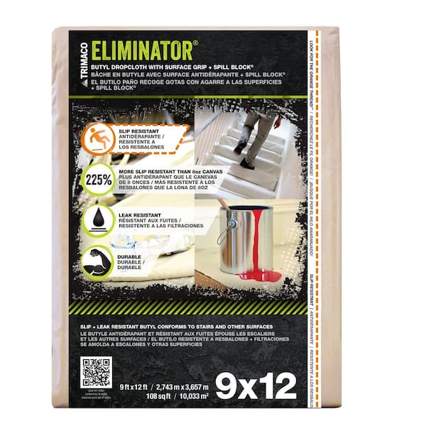TRIMACO 4 ft. x 15 ft. Eliminator Butyl Painters Drop Cloth Runner