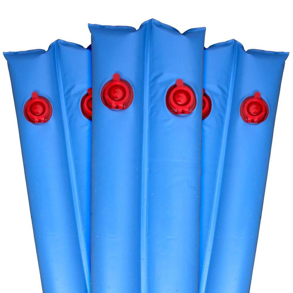 Pool Mate 4 ft. Blue Double-Chamber Heavy-Duty Water Tubes for In-Ground Pool Covers (5-Pack)