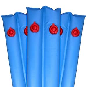 8 ft. Blue Double-Chamber Deluxe Water Tubes for Winter Swimming Pool Covers 12-Pack