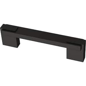 Dual Mount Industrial Insert 3 or 3-3/4 in. (76/96 mm) Matte Black Cabinet Drawer Pull