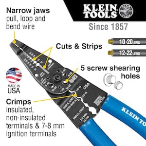 Long Nose Multi Tool Wire Stripper, Wire Cutters, Crimping Tool