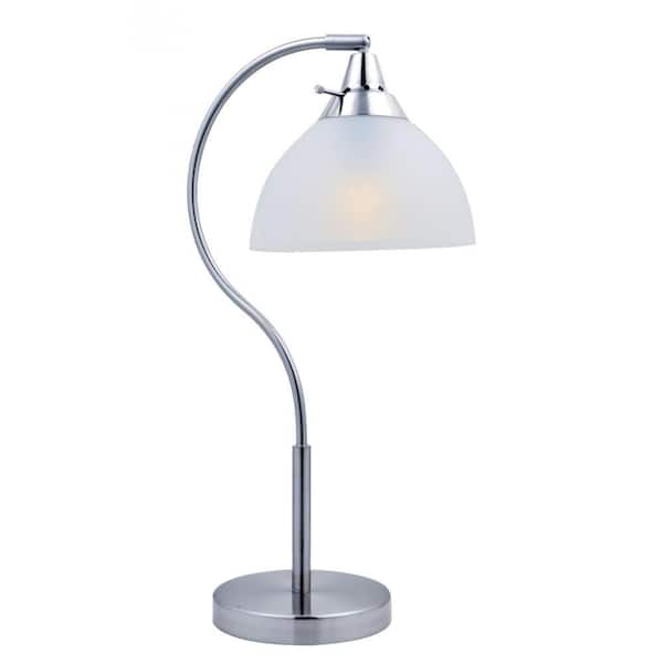Filament Design 22 in. Polished Steel Table Lamp