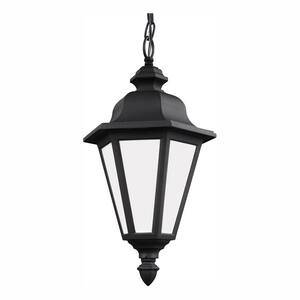 Brentwood Black 1-Light Outdoor Hanging Pendant with LED Bulb