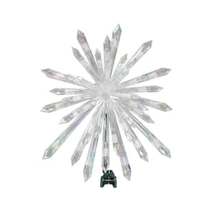 14 in. Lighted Snowflake Tree Topper
