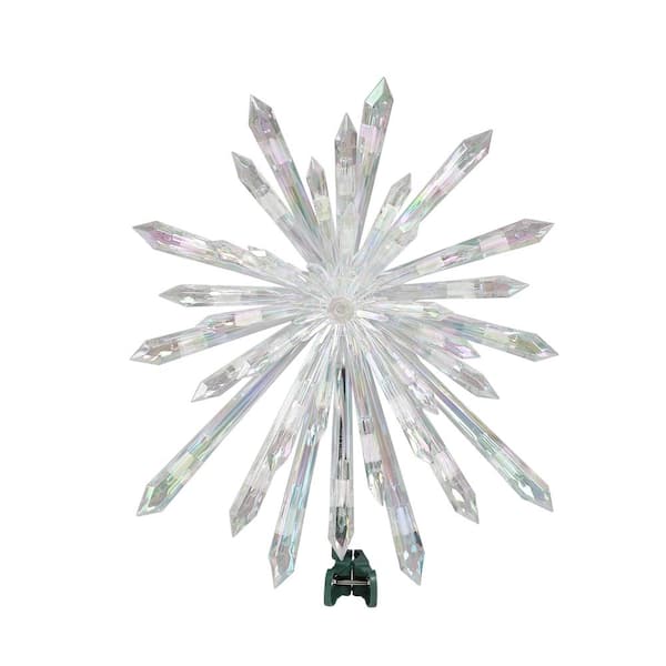 Home Accents Holiday 14 in. Lighted Snowflake Tree Topper