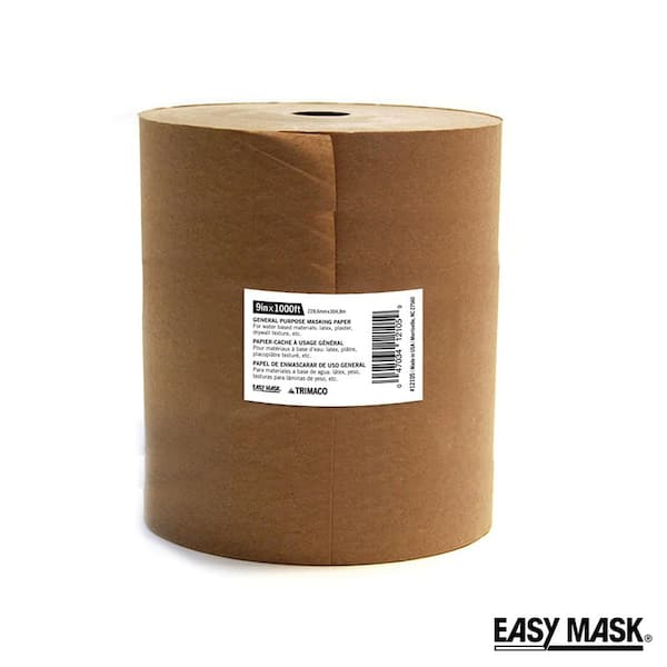 TRIMACO Easy Mask 9 IN. X 1000 FT. Brown General Purpose Masking Paper