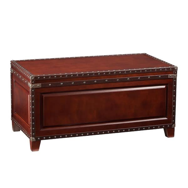 Southern Enterprises Stinson Dark cherry with espresso Trunk