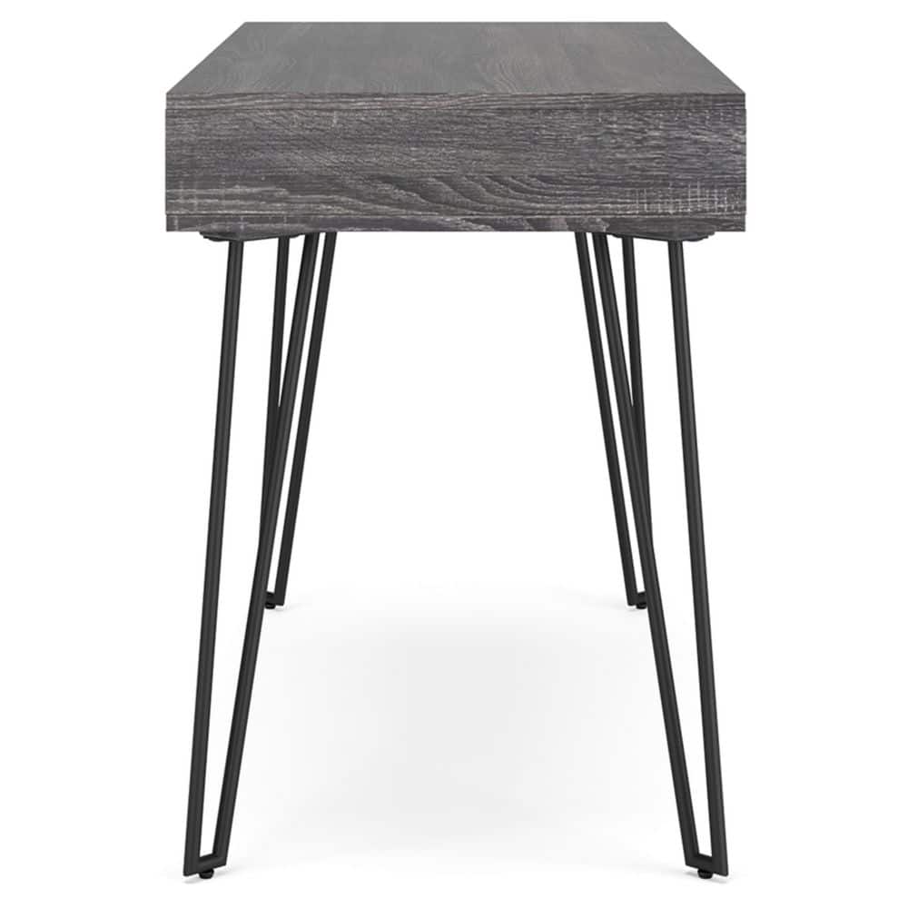 Strumford 48" Charcoal Gray Wood Home Office Desk