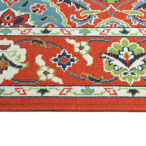Sunice Tangerine 7 ft. 2 in. x 10 ft. 5 in. Rectangle Residential Indoor-Outdoor Area Rug