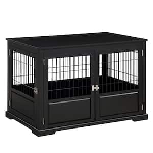 Black Fairview Triple Door Dog Crate - Large