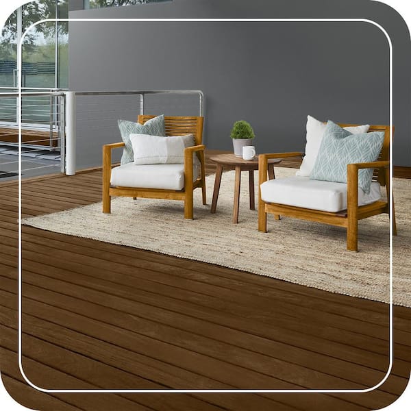 BEHR DECKplus 1 gal. #ST-103 Coffee Semi-Transparent Waterproofing