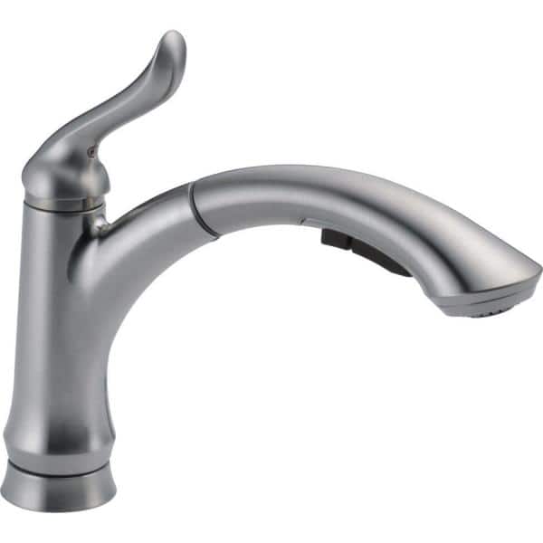 Arctic Stainless Single Handle Kitchen Faucet with Pull-Out Spray
