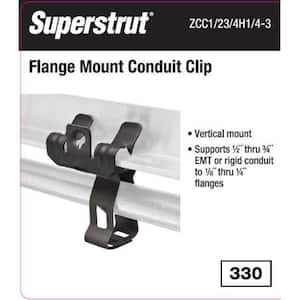 Flange Vertical Mount Conduit Clips (5-Pack) - Strut Fitting
