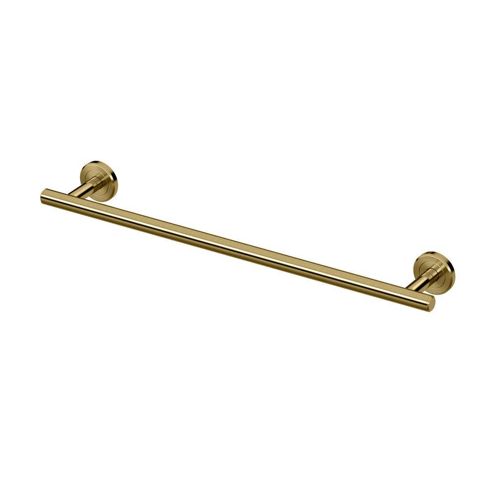 thumbnail image 2 of Gatco 4061 Elevate Towel Bar – 18-Inch, Brushed Brass, Solid Brass Construction 2 of 12