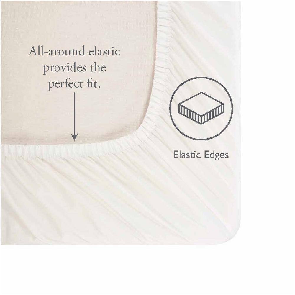 True White King Cotton Flannel Deep Pocket Sheet Set