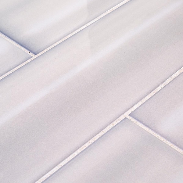 Jeffrey Court Champagne Harbor Gray 4 in. x 12 in. Glossy Ceramic Wall Tile (10.33 sq. ft. / case) Jeffrey Court Champagne Harbor Gray 4 in. x 12 in. Glossy Ceramic Wall Tile (10.33 sq. ft. / case)