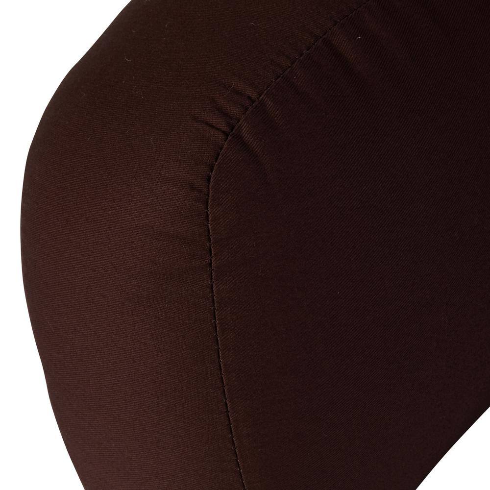Plush Contour Wedge Throw Pillow in Cotton with Polyester Fill