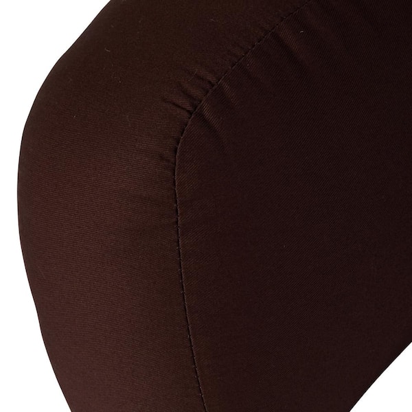 Cotton Duck Brown Solid Color Dining Chair Pads - Latex Foam Fill