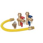 Tankless Water Heater Kit with 3/4 in. IPS Service Valves, 24 in. Gas Connector (290,900 BTU) and PR Valve