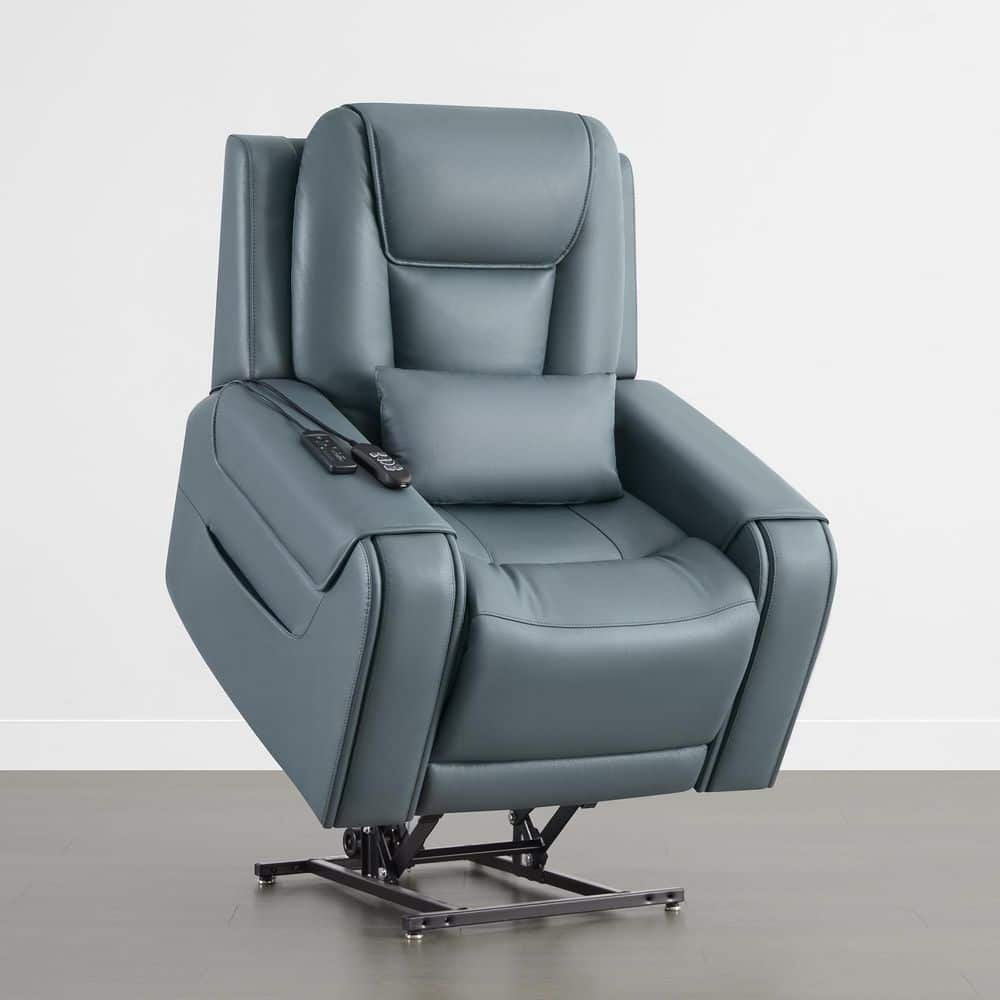 Spruce & Spring Leopoldine Navy Genuine Leather Power Lift