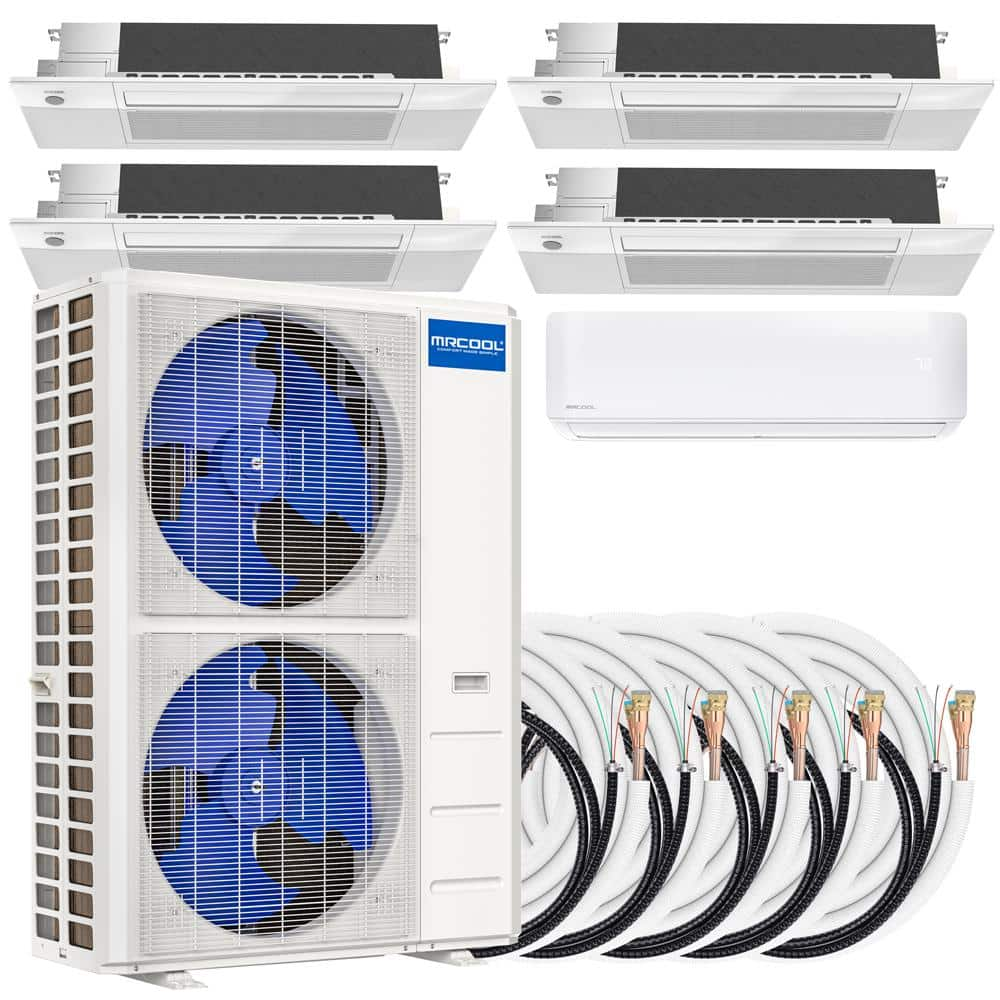 MRCOOL DIY 48,000 BTU 4 Ton 4-Zone Ductless Mini Split AC With Heat ...