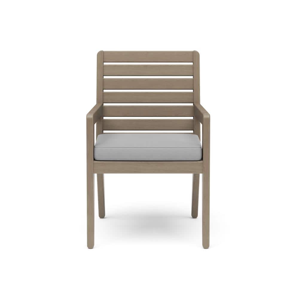 Coastal Gray Acacia Wood 5-Piece Outdoor Dining Set