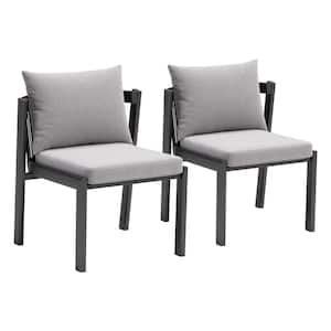 Horizon Outdoor Collection Gray Olefin Dining Chair - (Set of 2)