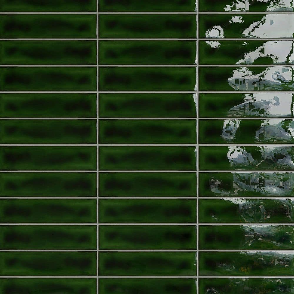 Sierra Victorian Green 2.95 in. x 11.81 in. Glossy Ceramic Subway Tile Sample price history on PriceWatchPro