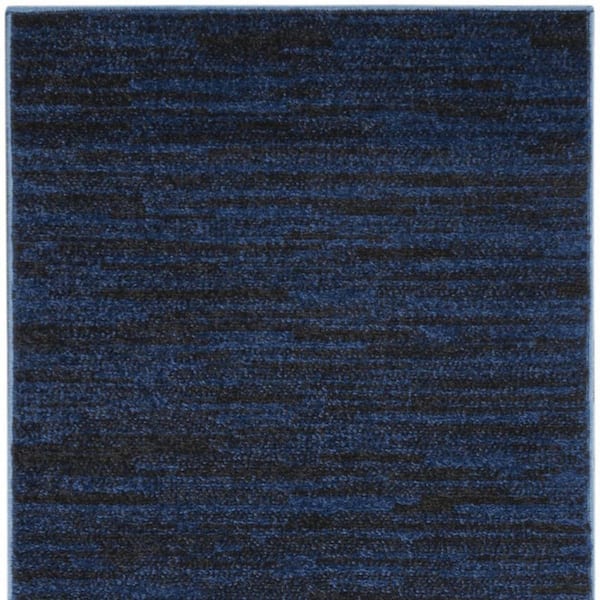 Blue 2 ft. x 8 ft. Woven Polypropylene Rectangle Indoor/Outdoor Area Rug