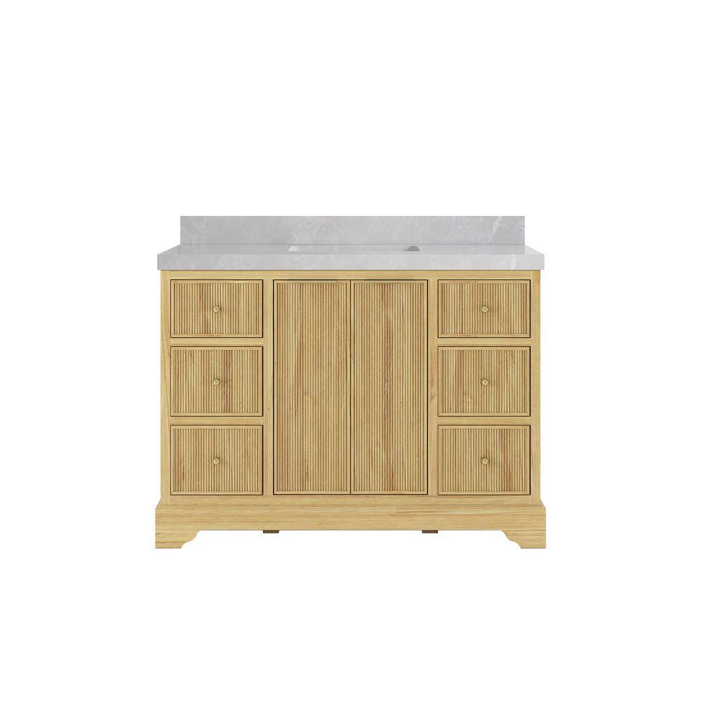 Willow Collections Austin Teak 48 in. W x 22 in. D x 36 in. H Single ...