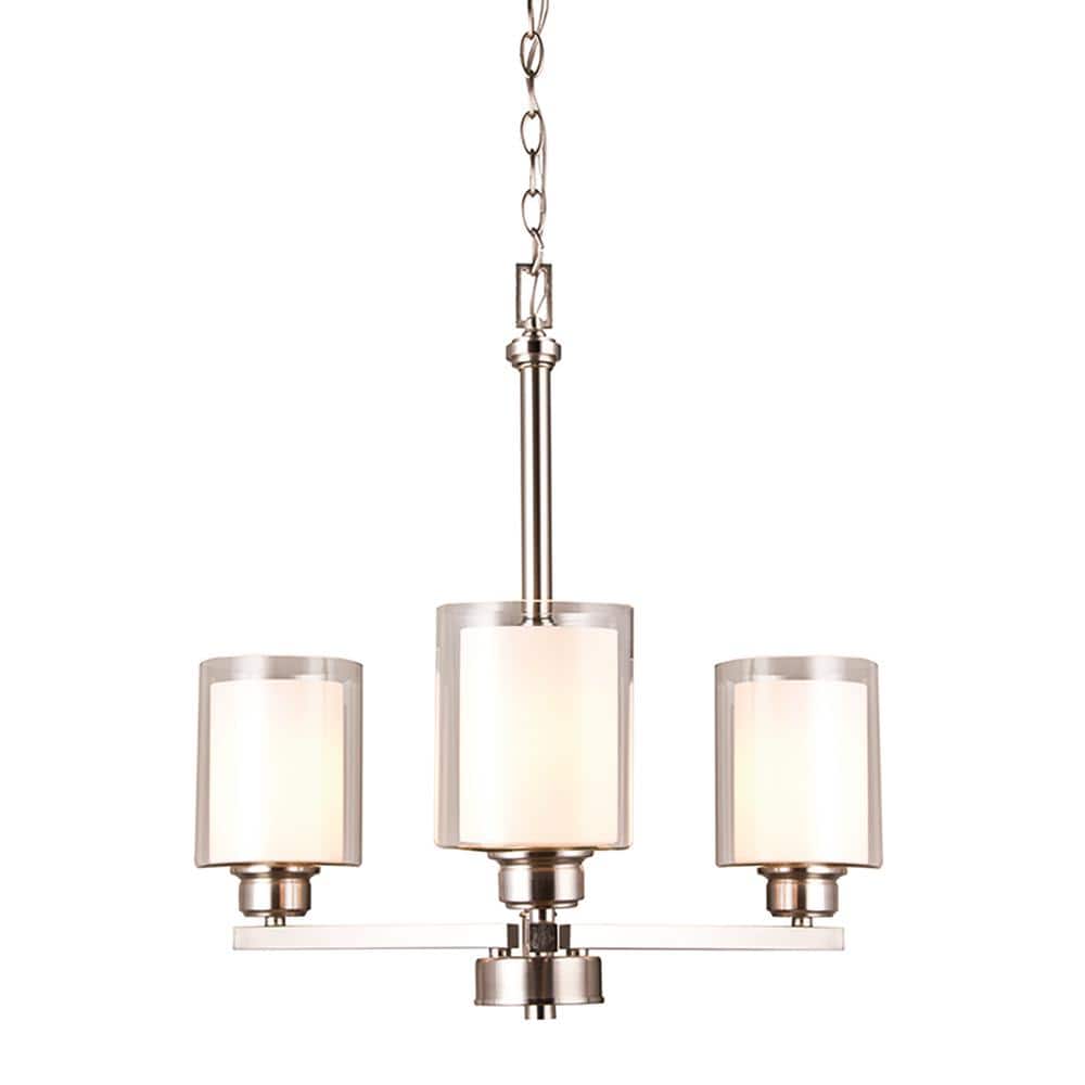 Olso 3-Light Satin Nickel Chandelier price history on PriceWatchPro