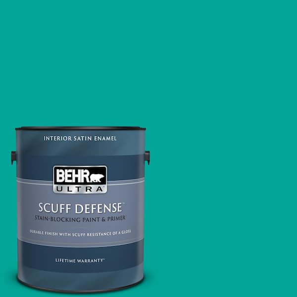 BEHR ULTRA 1 gal. Home Decorators Collection #HDC-MD-22 Tropical Sea Extra Durable Satin Enamel Interior Paint & Primer