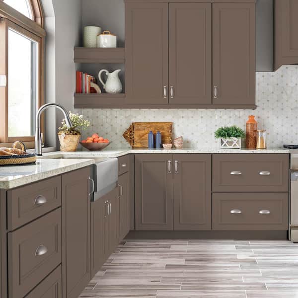 1 qt. #AE-5 Chocolate Brown Semi-Gloss Enamel Interior/Exterior Cabinet, Door & Trim Paint