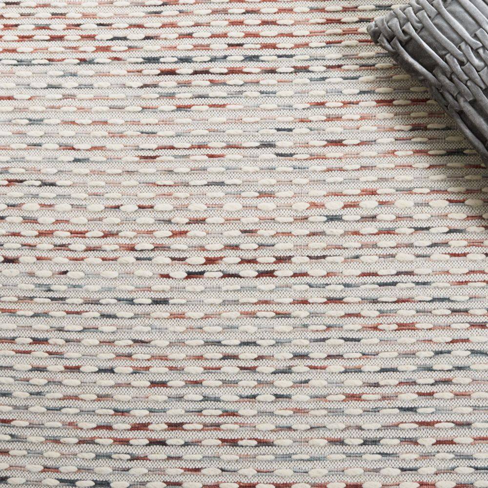Marbella Beige/Blue 8 ft. x 10 ft. Striped Solid Color Area Rug - thumbnail 8